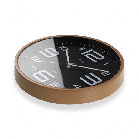 BLACK WALL CLOCK 30CM