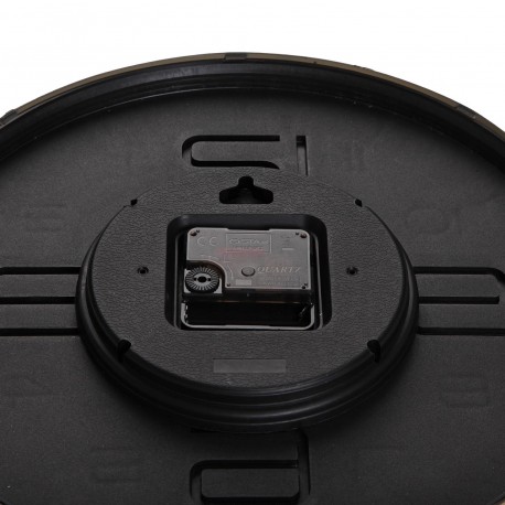 BLACK WALL CLOCK 30CM