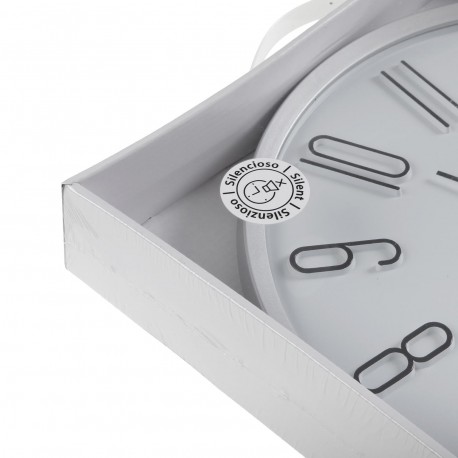WHITE WALL CLOCK 33CM