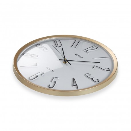 WHITE WALL CLOCK 33CM
