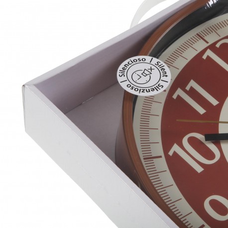 RED WALL CLOCK 30CM