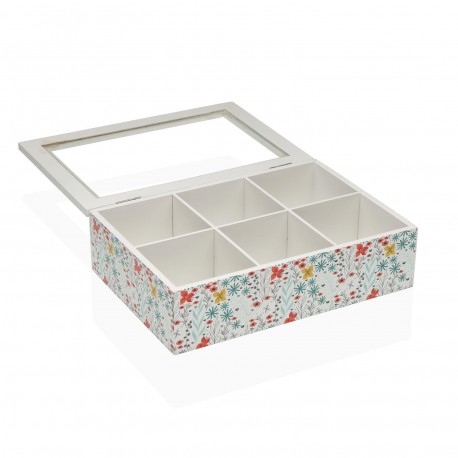 FIORELLA TEA BOX 6 COMPARTMENTS