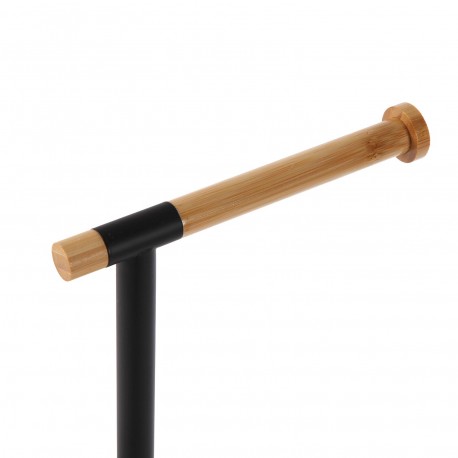 BLACK BAMBOO TOILET ROLL HOLDER