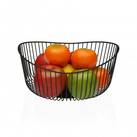 BLACK WAVY FRUIT BASKET
