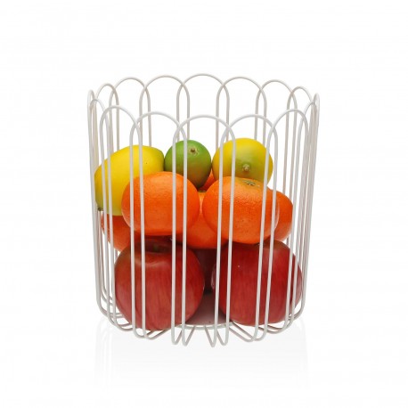 TALL WHITE FRUIT BASKET