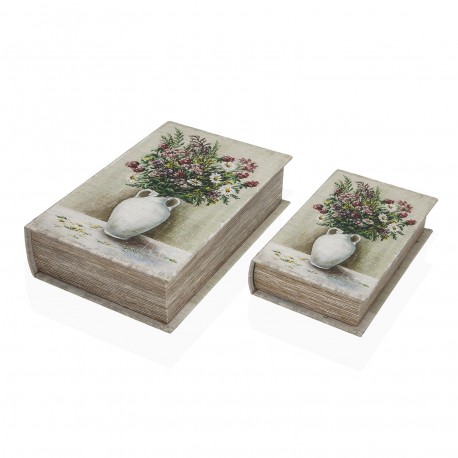 SET OF 2 DECORATIVE BOOKS