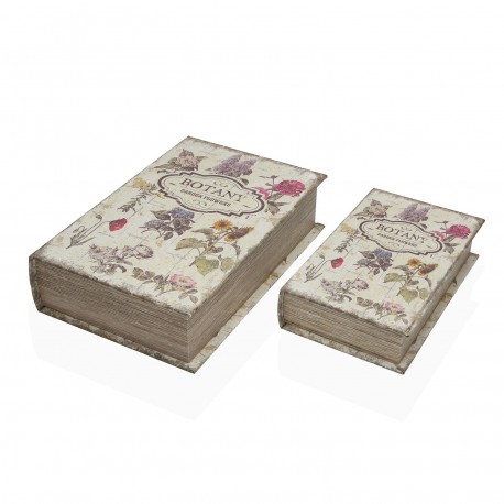 SET OF 2 DECORATIVE BOOKS