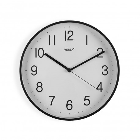 BLACK WALL CLOCK 30CM