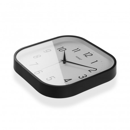 SQUARE BLACK WALL CLOCK