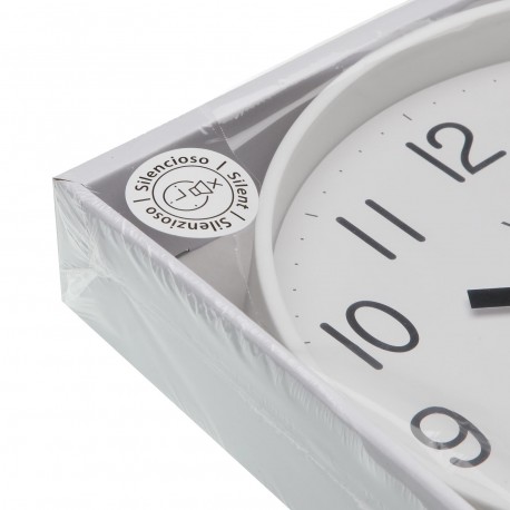 WHITE WALL CLOCK 25CM
