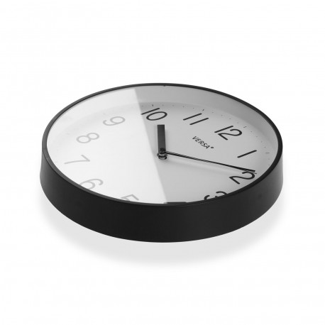 BLACK WALL CLOCK 25CM