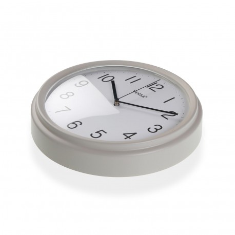 GREY WALL CLOCK 26CM