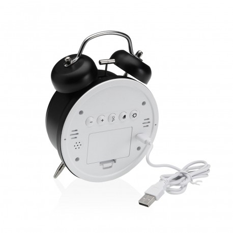 BLACK DIGITAL ALARM CLOCK