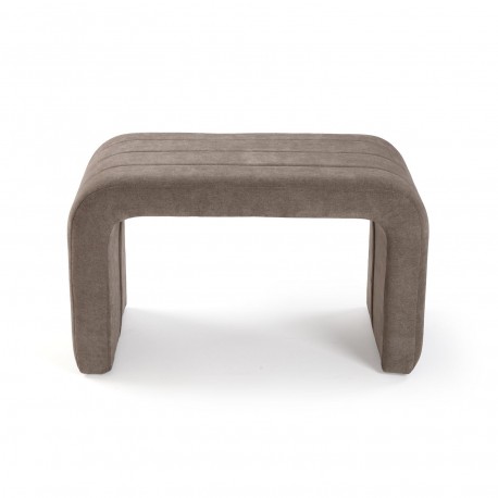 BEIGE UPHOLSTERED BENCH
