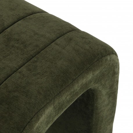 GREEN UPHOLSTERED BENCH