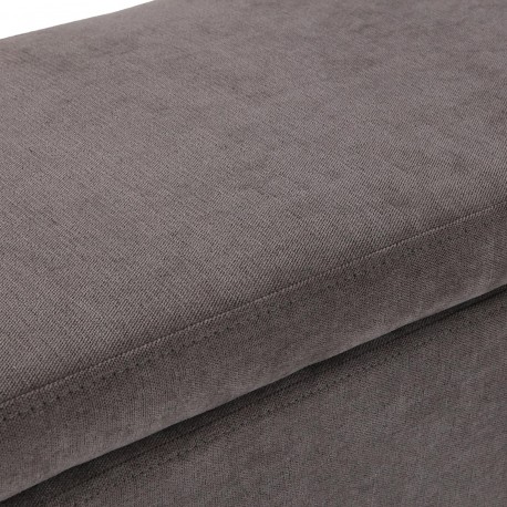 DARK GREY UPHOLSTERED END BED BENCH