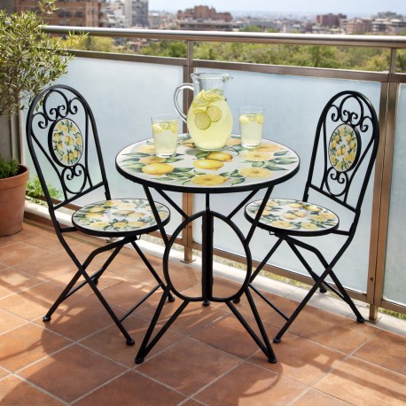 TABLE AND 2 CHAIRS SET