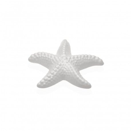 WHITE CERAMIC STARFISH FIGURE