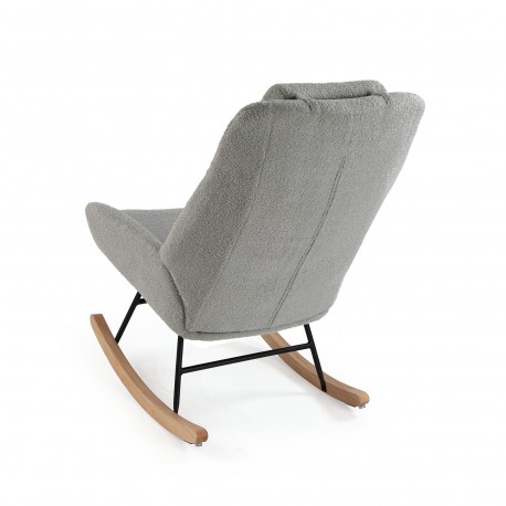 ROCKING CHAIR WITH GREY CUSHION