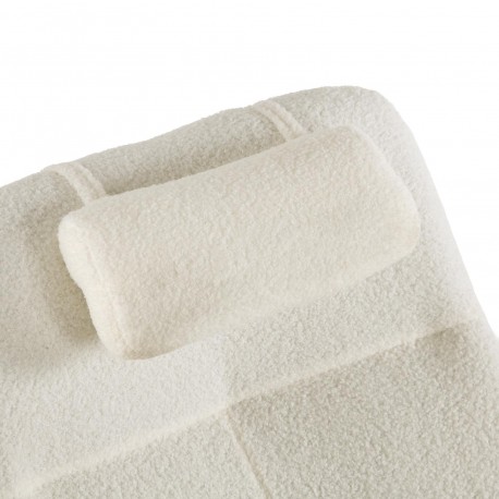 ROCKING CHAIR WITH BEIGE CUSHION