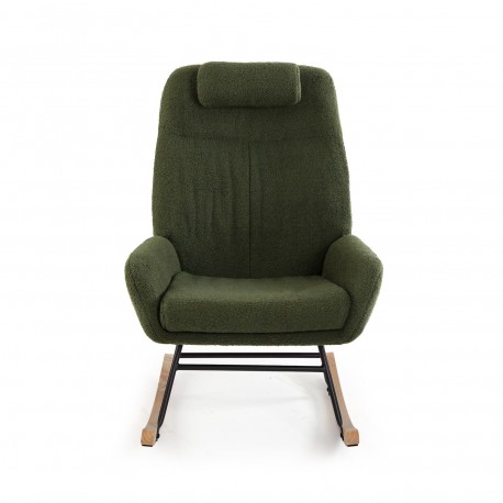 ROCKING CHAIR WITH GREEN CUSHION