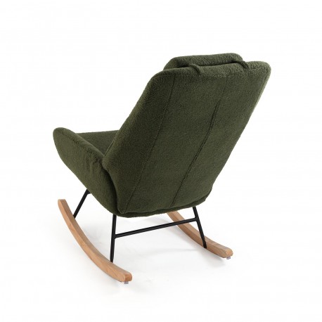 ROCKING CHAIR WITH GREEN CUSHION