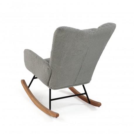 ROCKING CHAIR WITH GREY ARMRESTS