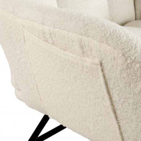 ROCKING CHAIR WITH BEIGE ARMRESTS