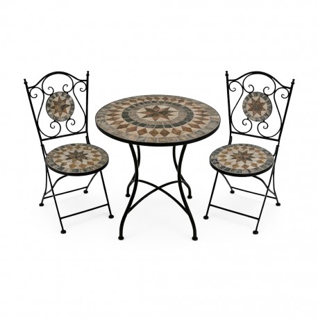ERIS TABLE & 2 CHAIRS SET