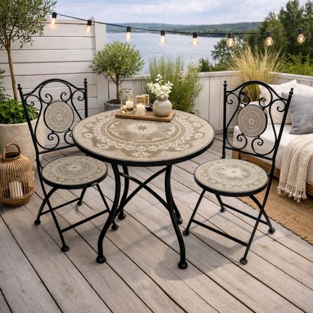 COYA TABLE AND 2 CHAIRS SET