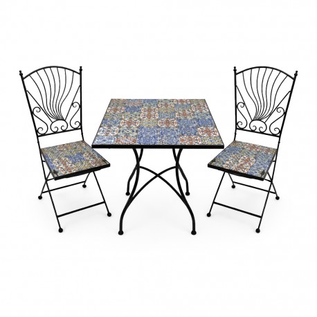 SIEL TABLE & 2 CHAIRS SET