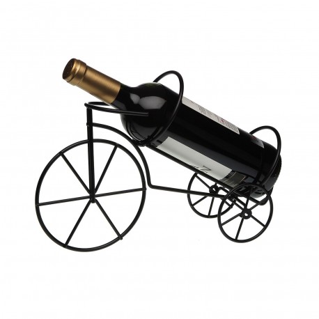BLACK BICYCLE WINE BOTTLE HOLDER