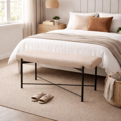 BEIGE NILO END BED BENCH