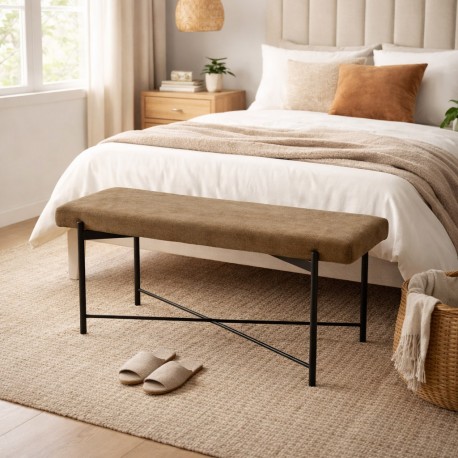NATURAL NILO END BED BENCH