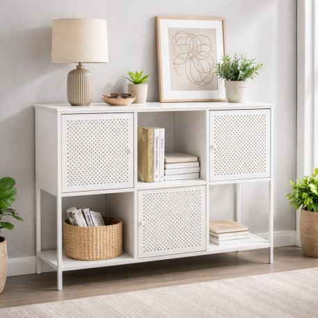 WHITE 3-DOOR SIDEBOARD