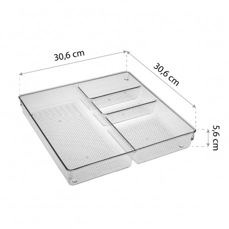 4-COMPARTMENT DRAWER ORGANISER