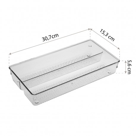 2-COMPARTMENT LONG DRAWER ORGANISER