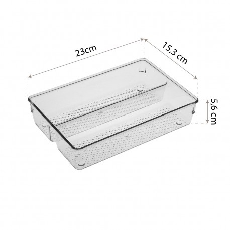 2-COMPARTMENT LONG DRAWER ORGANISER