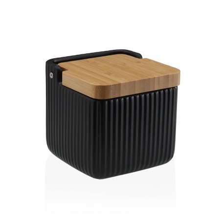 BLACK STRIPES SALT SHAKER