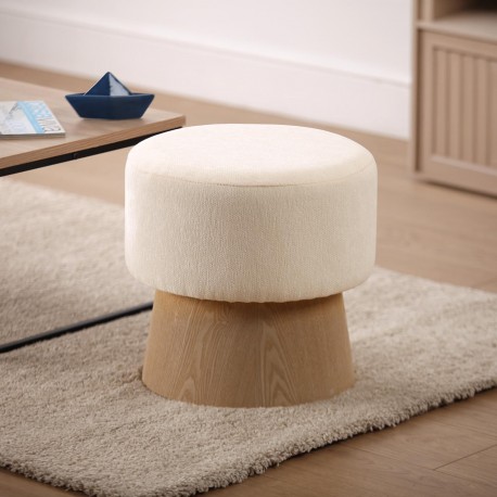 WHITE POLY STOOL