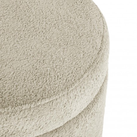 WHITE STORAGE POLY STOOL