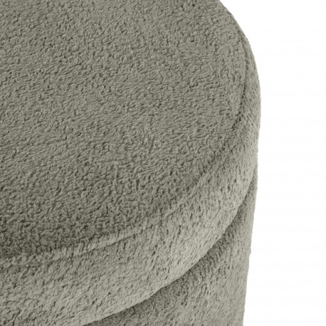 GREY STORAGE POLY STOOL