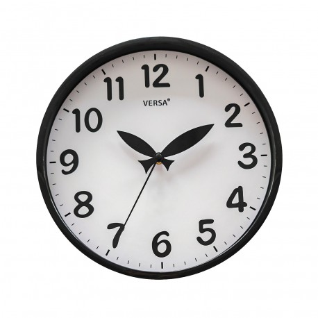 ECLIPSE BLACK KITCHEN CLOCK 30CM