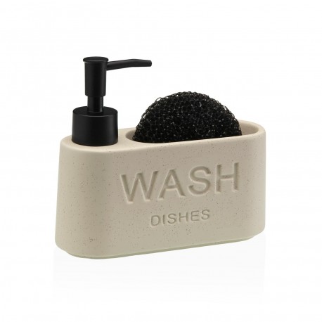 BEIGE "WASH" SPONGE HOLDER DISPENSER
