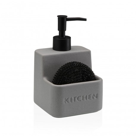 GREY "KITCHEN" SPONGE HOLDER DISPENSER