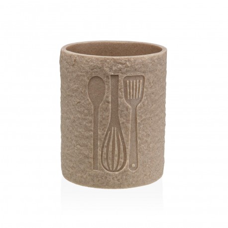 LARGE BEIGE "VITI" UTENSIL HOLDER