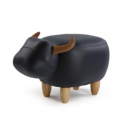BLACK BULL POUFFE