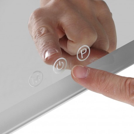 RECTANGULAR LED MIRROR WITH STAND