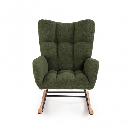 ROCKING CHAIR WITH GREEN ARMRESTS