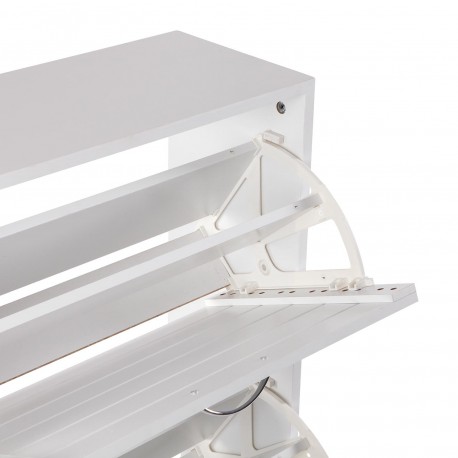 WHITE SHOE CABINET 3 DRAWERS